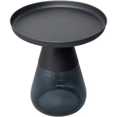 Kare Stolik BOTTIGLIA BLACK SMOKE czarny dymiony Ø 60 x 43cm / 87470