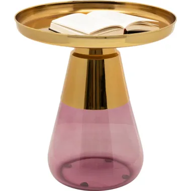 Kare Stolik BOTTIGLIA GOLD PURPLE  Ø 50 x 52cm / 71853