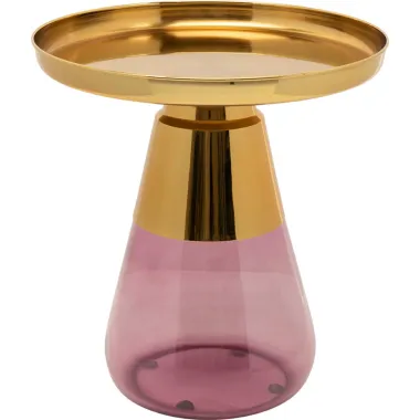 Kare Stolik BOTTIGLIA GOLD PURPLE  Ø 50 x 52cm / 71853