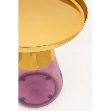 Kare Stolik BOTTIGLIA GOLD PURPLE  Ø 50 x 52cm / 71853