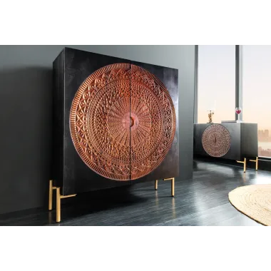 INVICTA Komoda wysoka Mandala mango 100cm / 41105