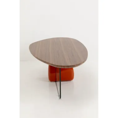 Kare Stolik kawowy PABLO ORANGE fornir orzechowy 120 x 40 x 60cm / 72053