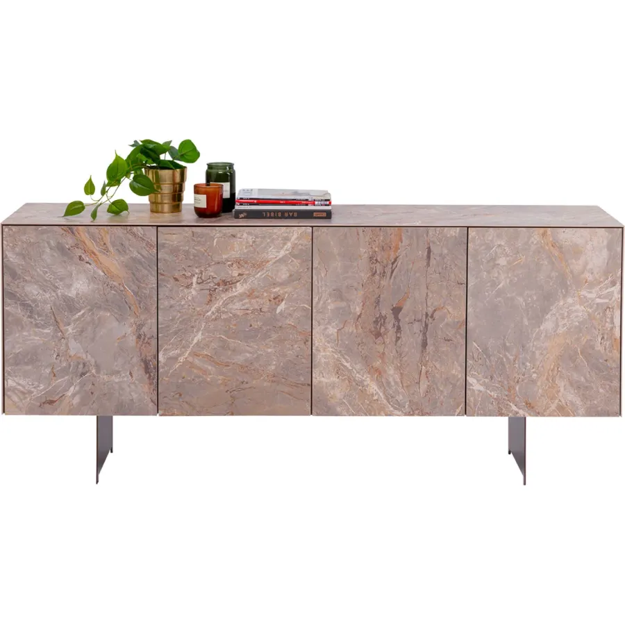 Kare Komoda FERNANDO 4 drzwiowa ceramiczne fronty 180 x 80 x 42cm / 71808