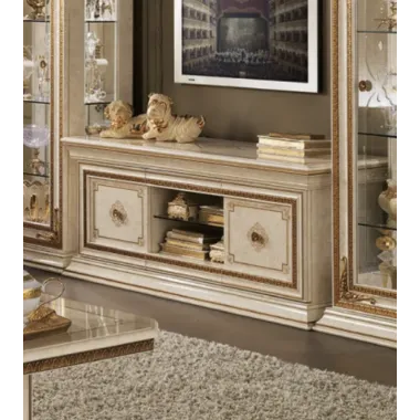 LEONARDO Włoska Szafka TV Zestaw 330 x 210 x 63cm / LeonZestTV330