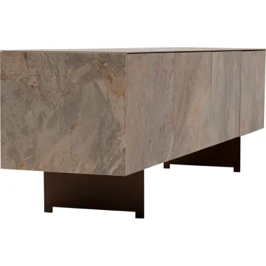 Kare Szafka TV FERNANDO ceramiczne fronty 4 drzwiowa 180 x 55 x 42cm / 71891