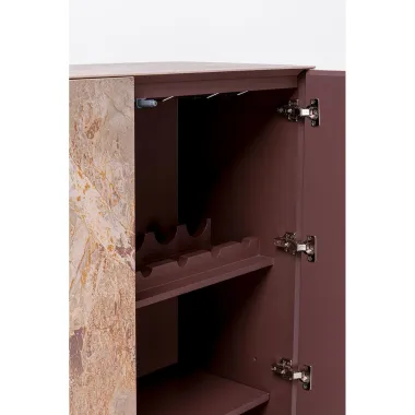 Kare Komoda Barek FERNANDO ceramiczne fronty 4 drzwiowa 115 x 142 x 42cm / 71892