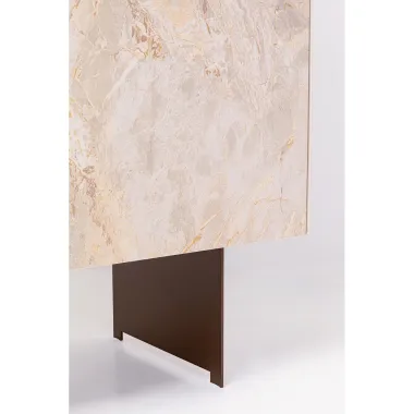 Kare Komoda Barek FERNANDO ceramiczne fronty 4 drzwiowa 115 x 142 x 42cm / 71892