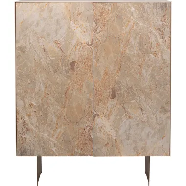 Kare Komoda Barek FERNANDO ceramiczne fronty 4 drzwiowa 115 x 142 x 42cm / 71892