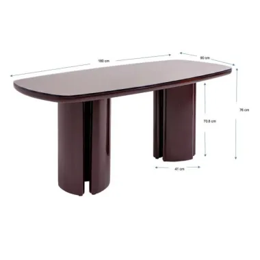 Kare Stół do jadalni BLACK CHERRY 180 x 76 x 90cm / 71911