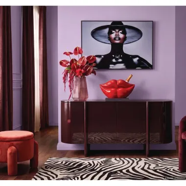 Kare Komoda BLACK CHERRY płyta MDF 180 x 80 x 47cm / 71907