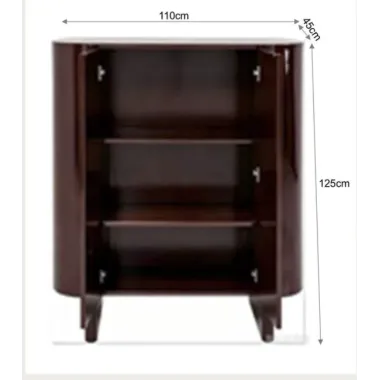 Kare Komoda BLACK CHERRY płyta MDF 180 x 80 x 47cm / 71907