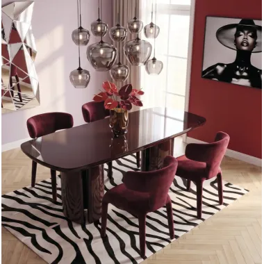 Kare Stół do jadalni BLACK CHERRY 180 x 76 x 90cm / 71911