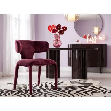 Kare Krzesło tapicerowane TOBI cherry 58 x 77 x 57cm / 72014