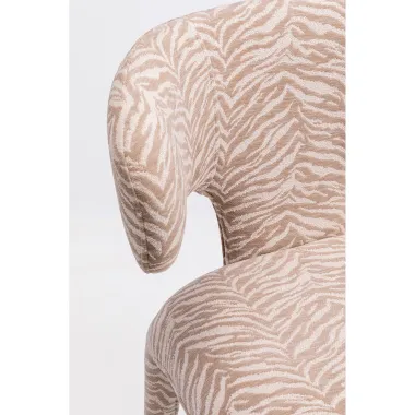 Kare Krzesło tapicerowane TOBI Tiger beige 58 x 77 x 57cm / 72040