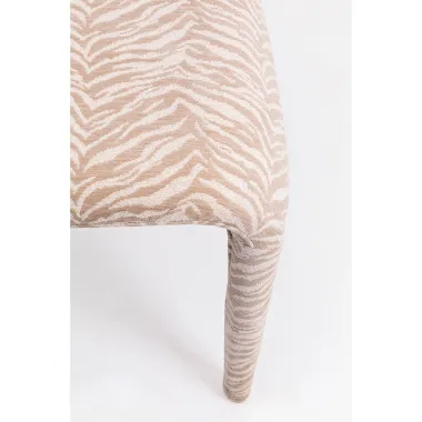 Kare Krzesło tapicerowane TOBI Tiger beige 58 x 77 x 57cm / 72040