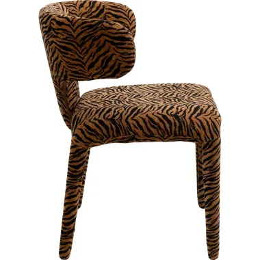 Kare Krzesło tapicerowane TOBI Tiger brown 58 x 77 x 57cm / 72041