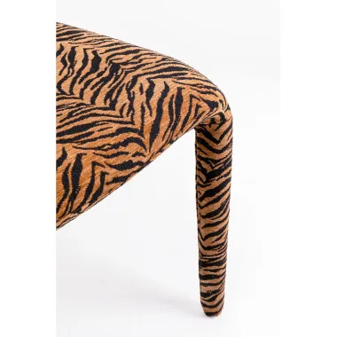 Kare Krzesło tapicerowane TOBI Tiger brown 58 x 77 x 57cm / 72041