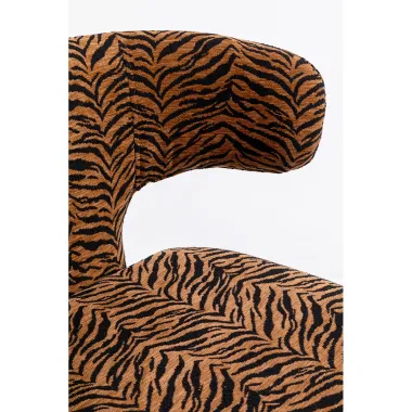 Kare Krzesło tapicerowane TOBI Tiger brown 58 x 77 x 57cm / 72041