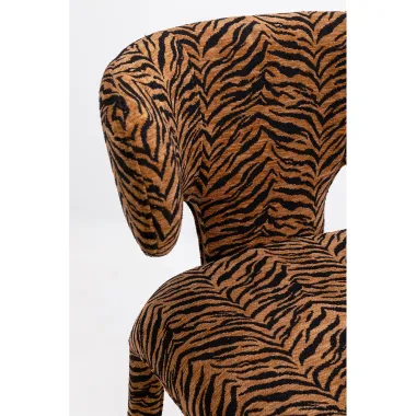 Kare Krzesło tapicerowane TOBI Tiger brown 58 x 77 x 57cm / 72041