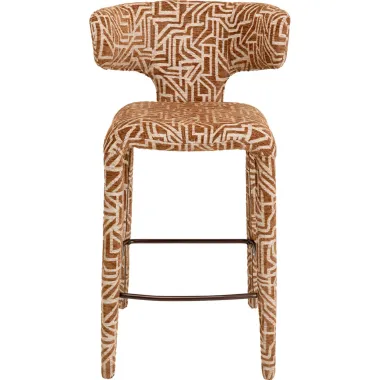 Kare Krzesło barowe TOBI maze brown 57 x 102 x 56cm / 71949