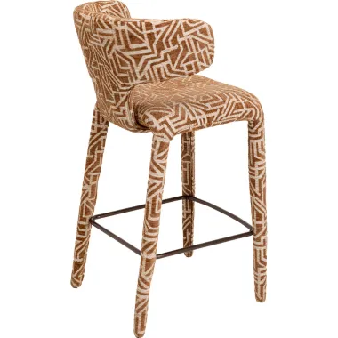 Kare Krzesło barowe TOBI maze brown 57 x 102 x 56cm / 71949