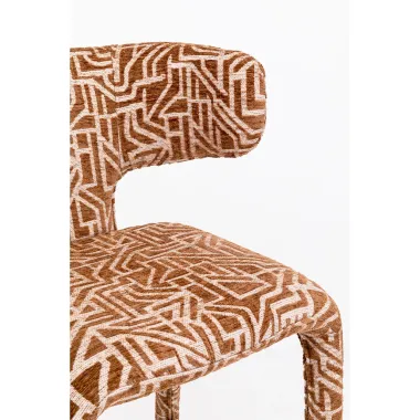 Kare Krzesło barowe TOBI maze brown 57 x 102 x 56cm / 71949