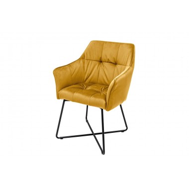 Krzesło LOFT musztardowo żółte / 39529
