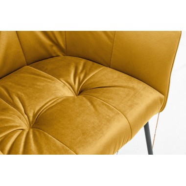 Krzesło LOFT musztardowo żółte / 39529