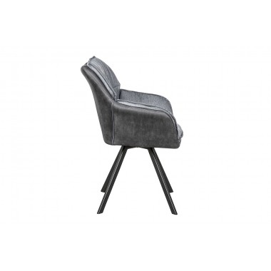 Krzesło obrotowe LOUNGER szare / 39301