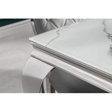 MODERN BAROCK  stół 180 cm srebrny marmur / 39995