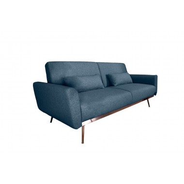 BELLEZZA sofa rozkładana 208 cm niebieska Struktur / 40025