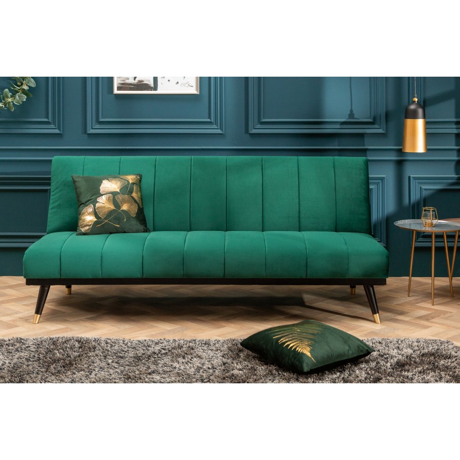 PETIT BEAUTE sofa rozkładana 180 cm szmaragdowa zieleń / 40027