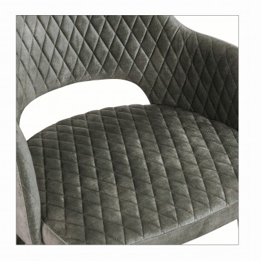 Krzesło Paris Velvet szaro-zielone / 40574