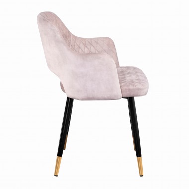 Krzesło Paris Velvet brudny róż / 40572