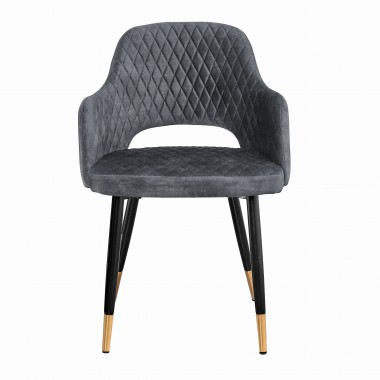 Krzesło Paris Velvet szare/ 40571
