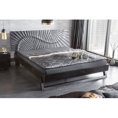 Łóżko Scorpion 180 cm czarne mango / 40431