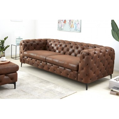 Sofa nowoczesna Modern Barock 240 cm antyczny brąz  / 40464