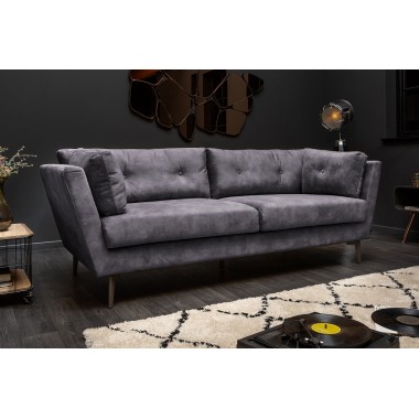 Sofa Marvelous 220cm szara aksamit / 40323