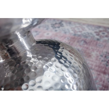 Stolik boczny  Orient 36 cm aluminiowy srebrny / 40235