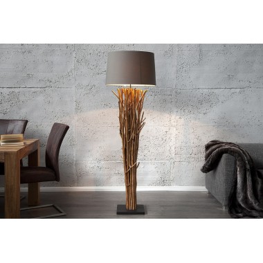 Lampa podłogowa z drewna driftowego Euphoria brązowa 175cm / 19472