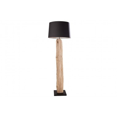 Lampa podłogowa z drewna driftowego Rousilique 175 cm czarna / 17321