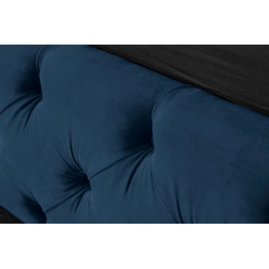 Łóżko PARIS 180cm ciemnoniebieski aksamit / 40557
