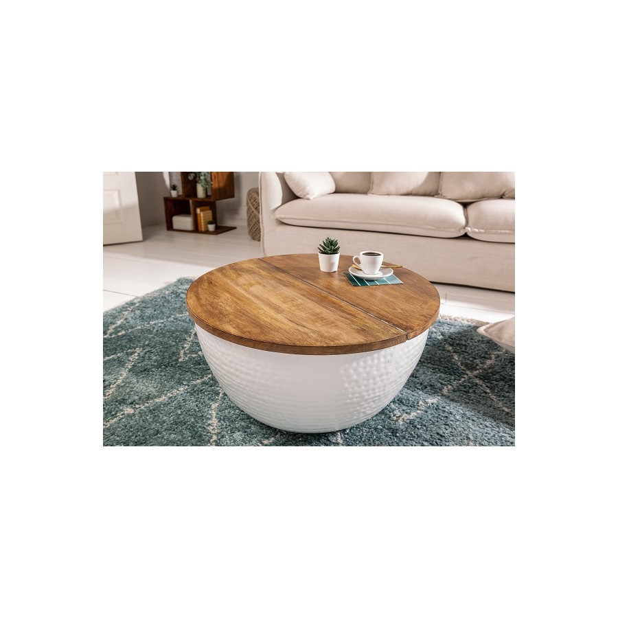 Orient Storage stolik kawowy Mango biały / 40108