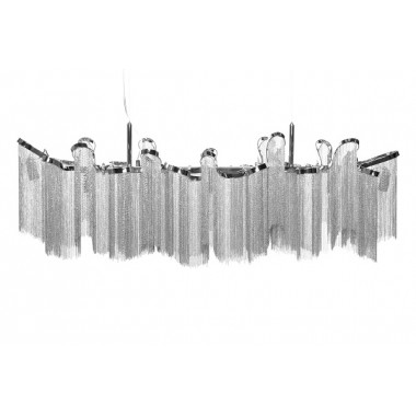 Lampa wisząca Elegance 118 cm srebrna / 39107