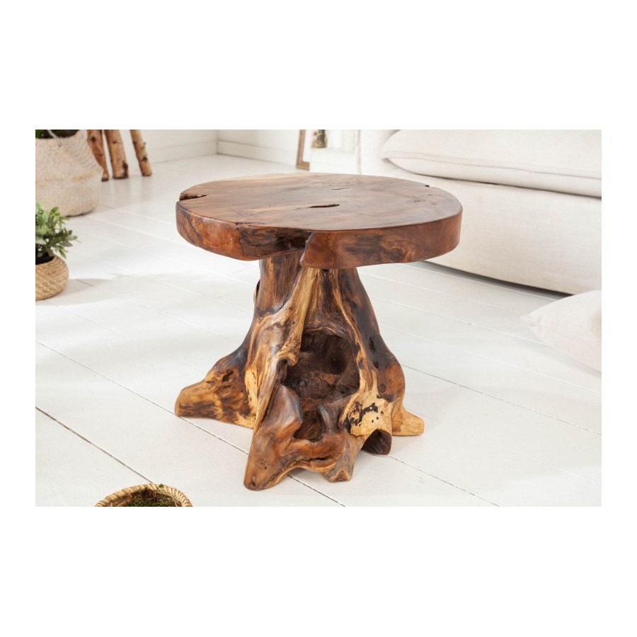 Stolik korzeń 40 cm teak / 37139