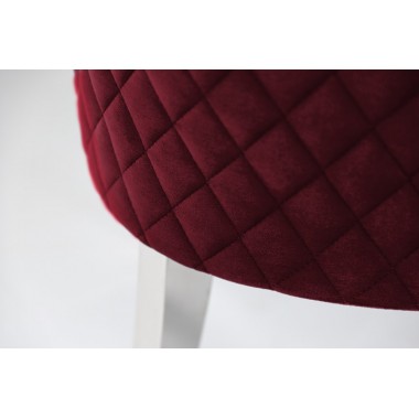 Krzesło Caslte czerwone wino aksamit Modern Barock  40472