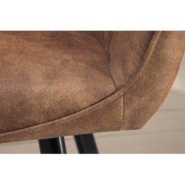 Krzesło Palermo z podłokietnikiem antracytowe / 39342