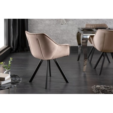 Krzesło  DUTCH Comfort aksamitny beige /  38596