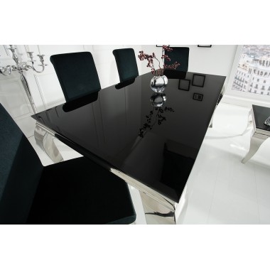 Stół Modern Barock 180 cm / Czarny blat