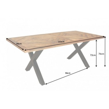 Stół do jadalni INFINITY Home 160 cm naturalny Mango / 39286